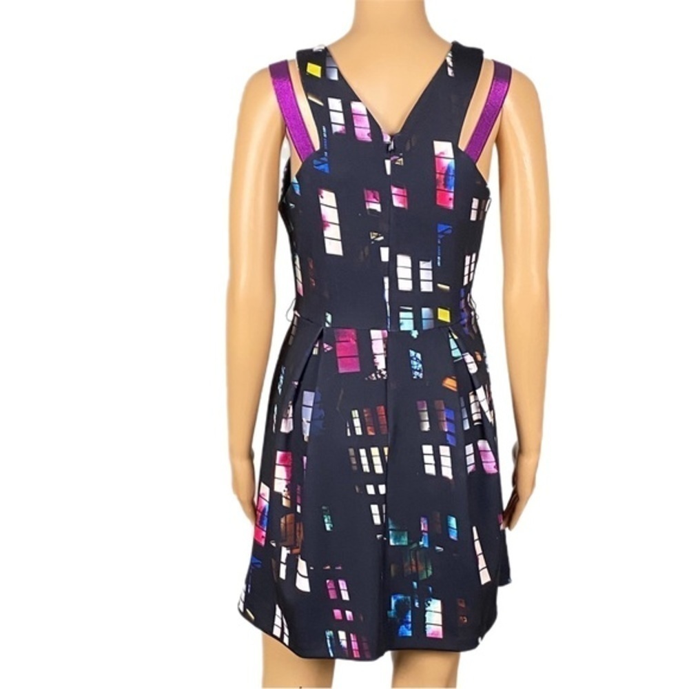 AMANDA UPRICHARD Bleeker Window sleeveless fit and flare dress Size Medium EUC - Picture 6 of 11